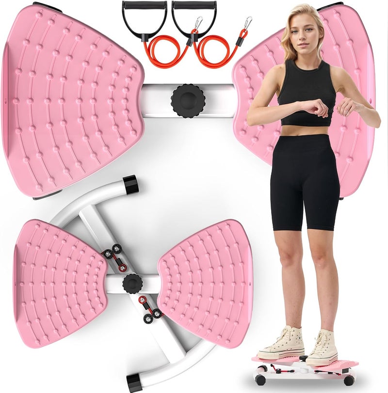 OSCILLATING SLIM Waist Twister Ab Machine with 300 lbs Weight Capacity Anti-slip twist board Noiseless Home Gym Exercise Equipment for Women Men - Image 1